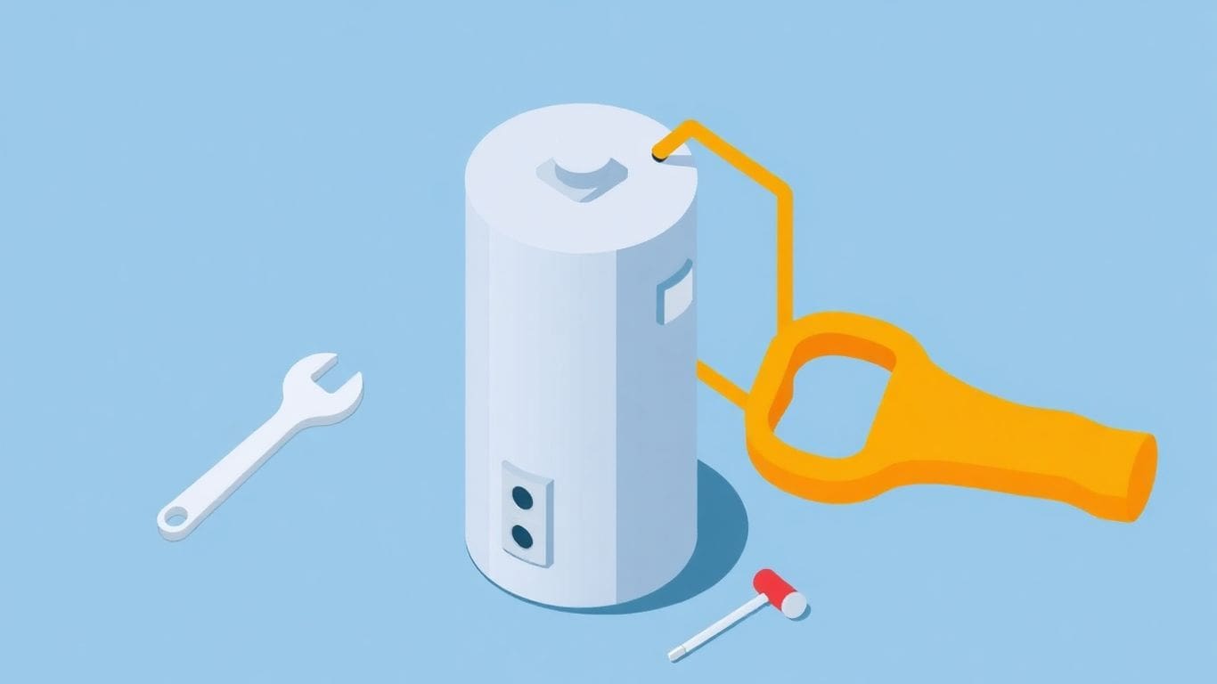 DIY water heater repair illustration
