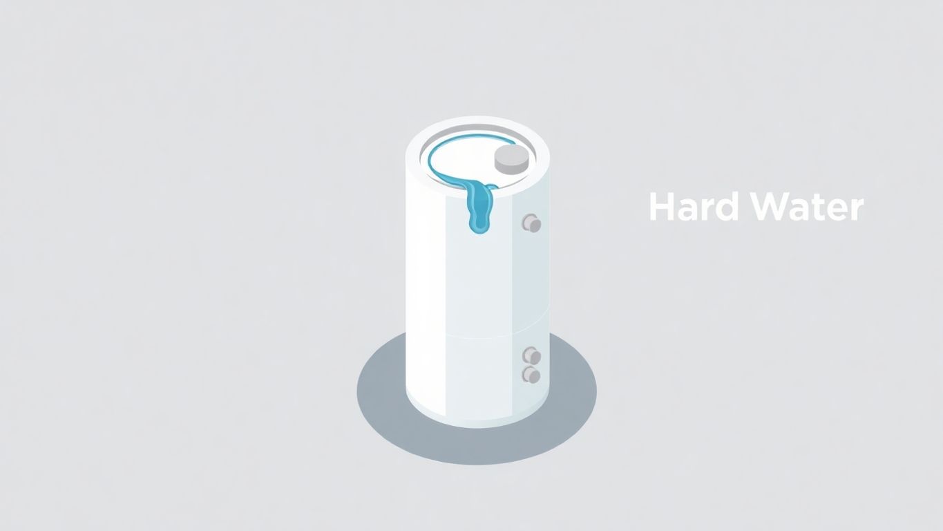 Isometric illustration of a leaking water heater.