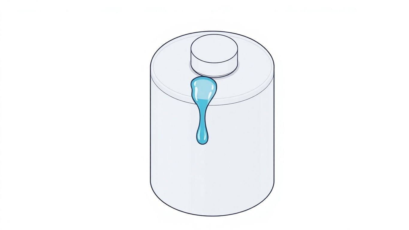 Isometric illustration of a leaking water heater.