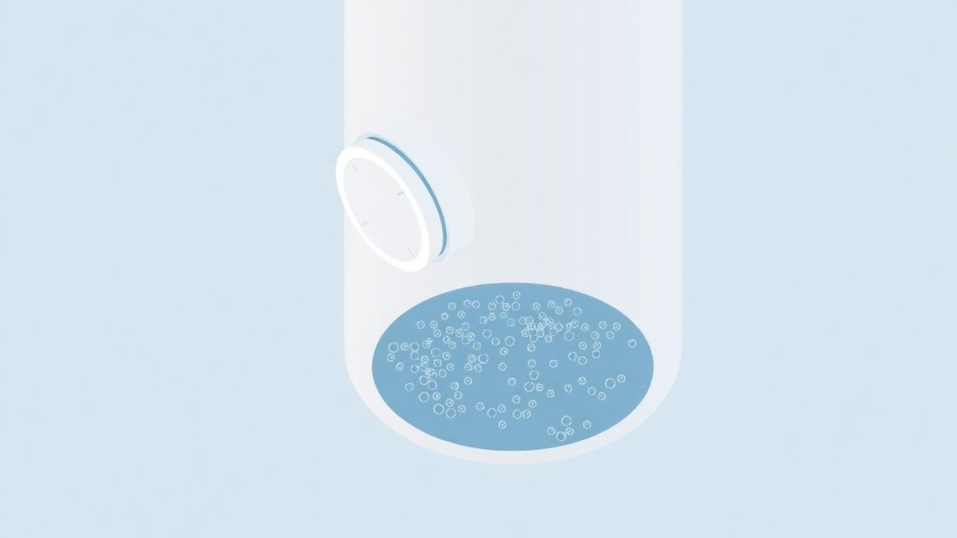 Isometric illustration of a water heater with sediment.