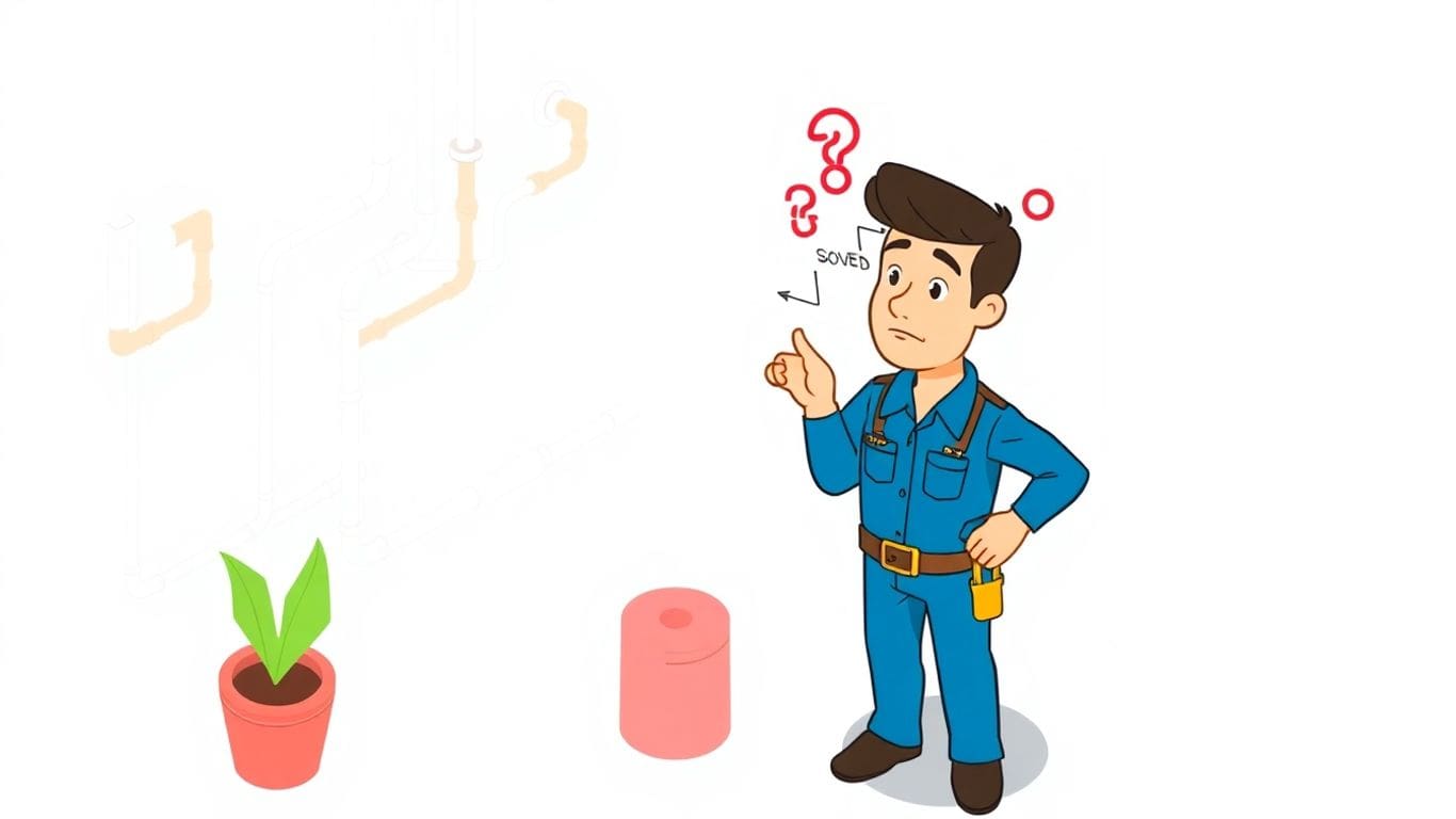 Plumber helping homeowner with complex pipe repair.